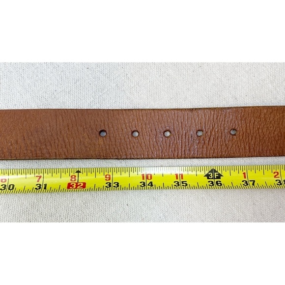 Silpada Designs Brown Genuine Leather Belt with Detailed Silver Buckle L - Picture 9 of 9